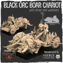 Black Orc Boar Chariot with Driver and Warboars