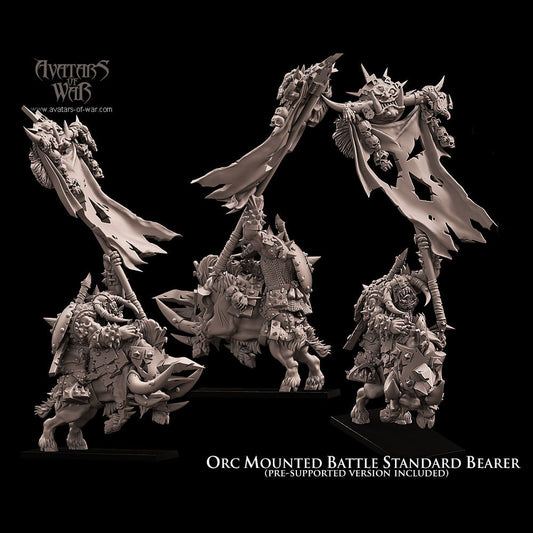 Orc Battle Standard Bearer on Boar