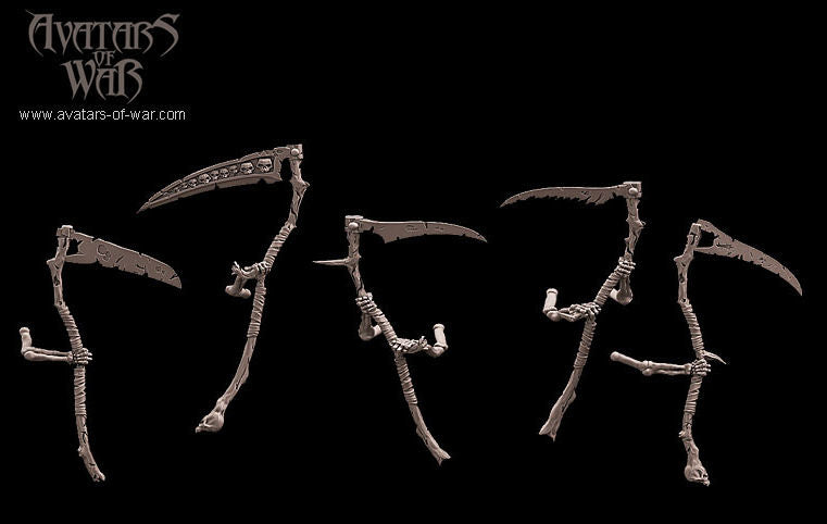 Skeleton Warriors with Scythes Multi-Part Regiment