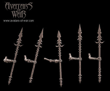 Skeleton Warriors with Spears and Shields Multi-Part Regiment