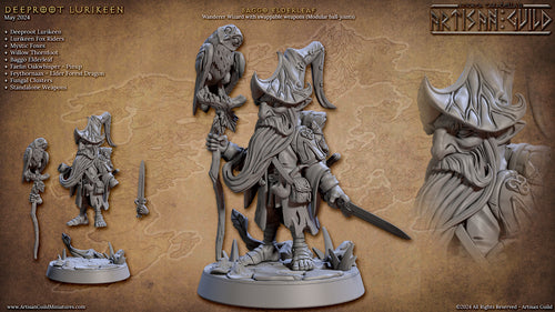 Baggo Elderleaf the Wanderer Wizard with scenic base