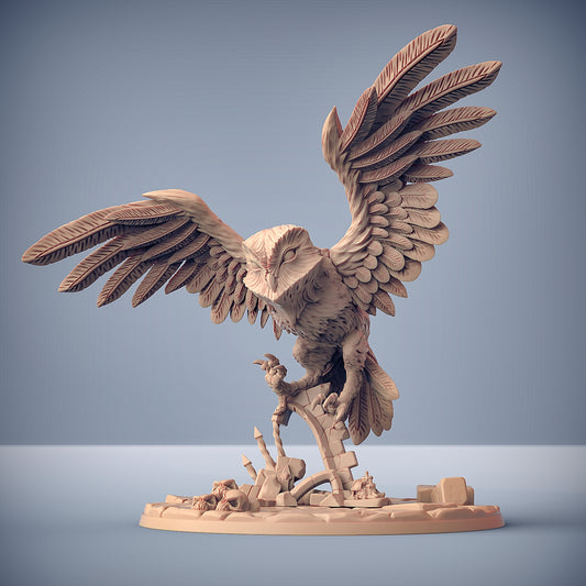 Vampiric Barbajiann the Bloodhunt Owl with scenic base