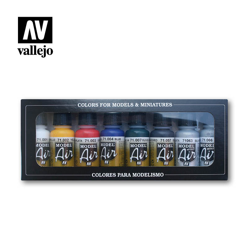 Vallejo Model Air Basic Colours Set (x8)