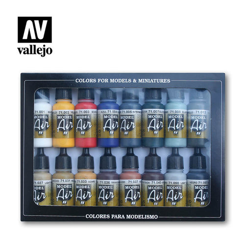 Vallejo Model Air Basic Colours Set (x16)