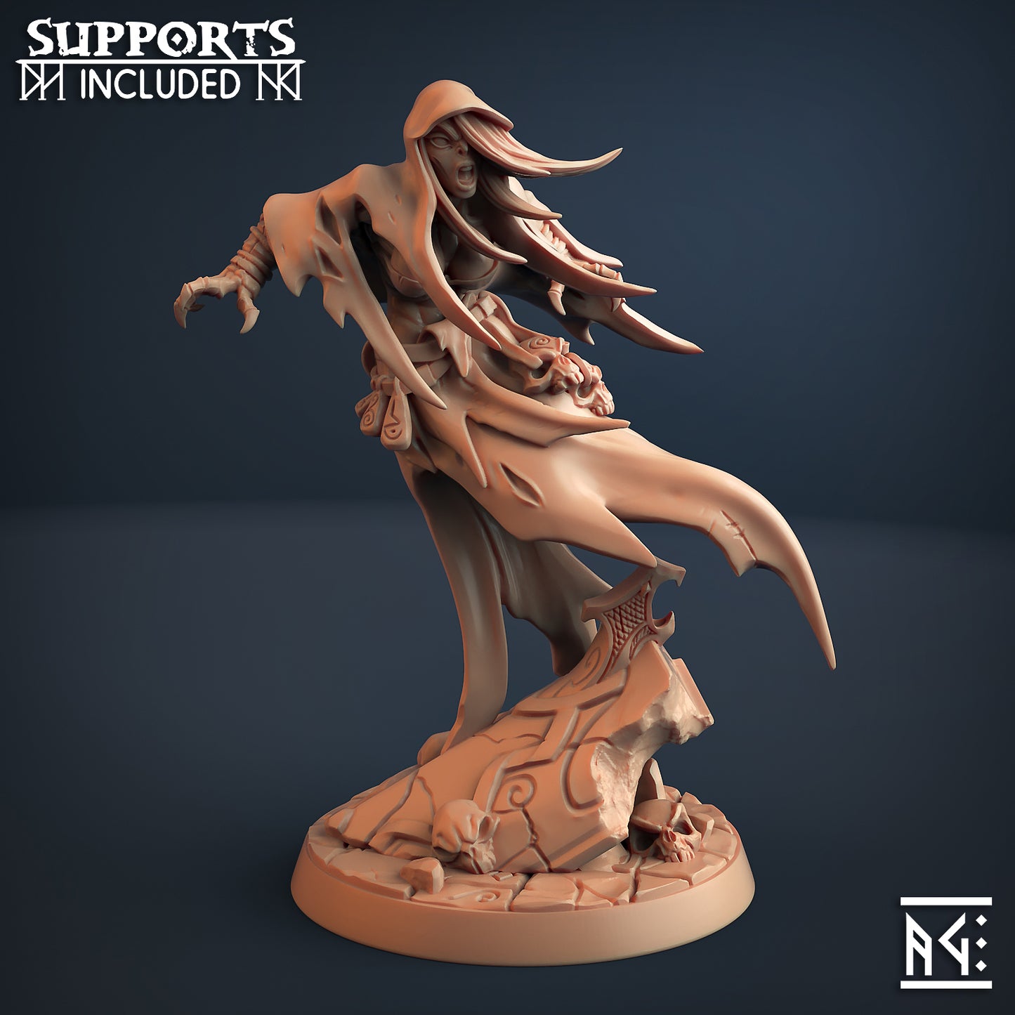 Bodil the Wight with scenic base