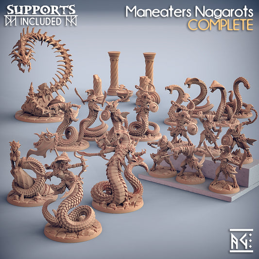 Maneater Nagarots Battle Set with scenic bases