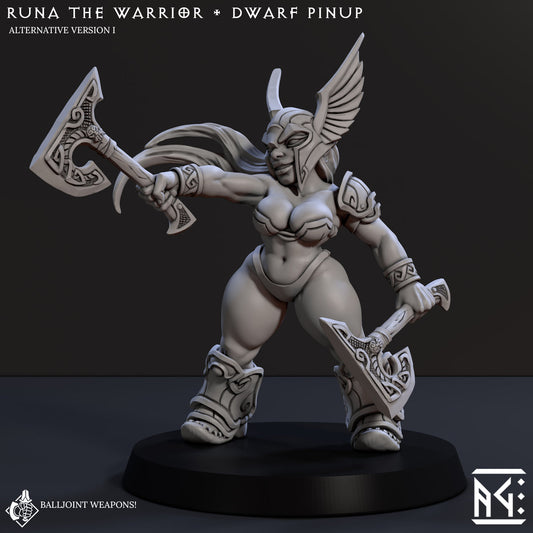 Helmed Runa the Dwarven Beauty