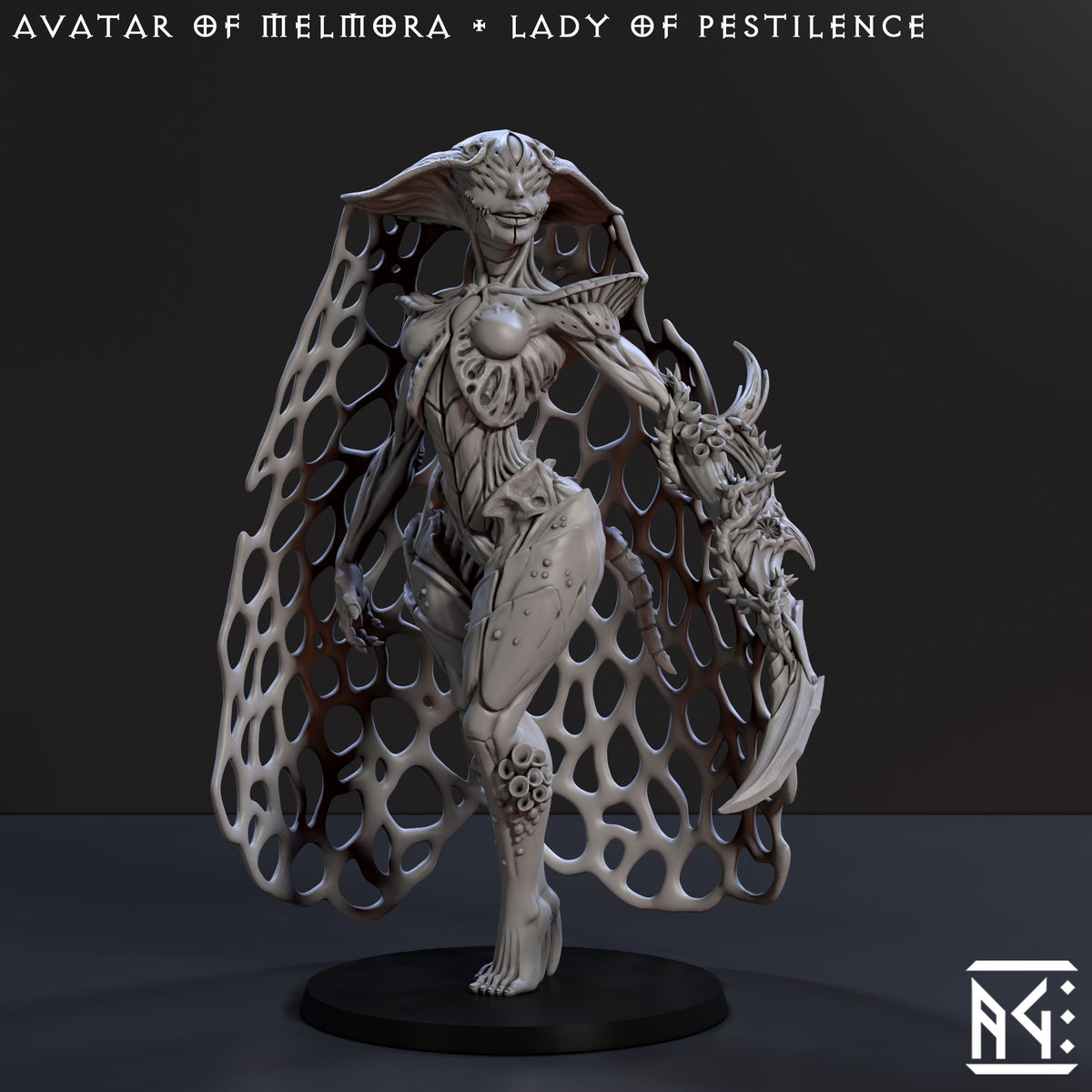 Avatar of Melmora the Lady of Change and Pestilence with Veil
