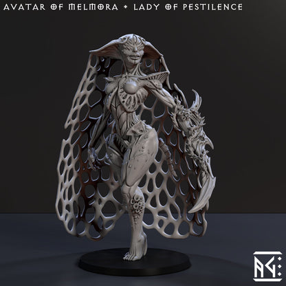 Avatar of Melmora the Lady of Change and Pestilence with Veil