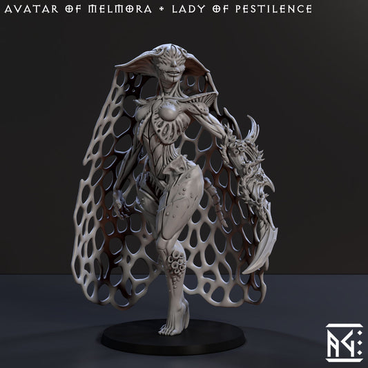 Avatar of Melmora the Lady of Change and Pestilence with Veil