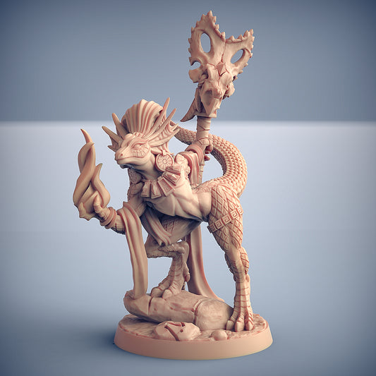 Coaxoch the Duchess, Lizardmen Beauty with scenic base