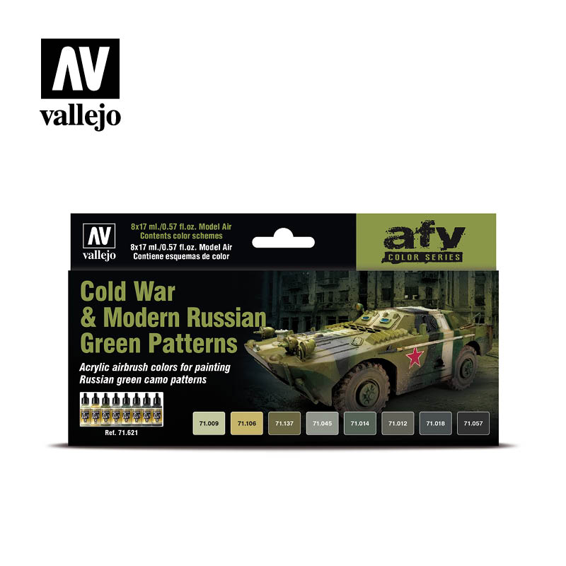 Vallejo Model Air Cold War and Modern Russian Green Patterns Set