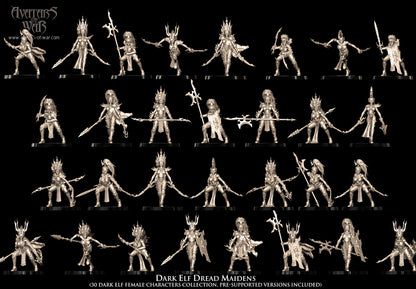 Dark Elf Dread Maidens Regiment
