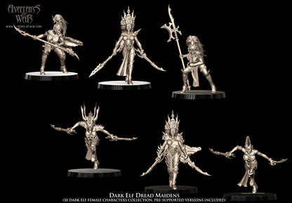 Dark Elf Dread Maidens Regiment