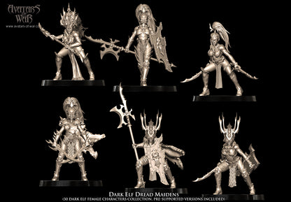 Dark Elf Dread Maidens Regiment