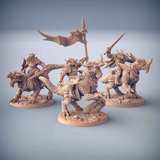 Dragonling Knights (3x warriors)