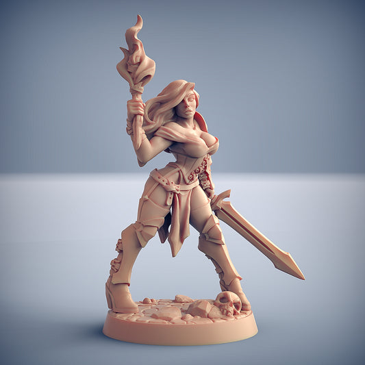 Elena the Fighter's Guild Beauty with scenic base