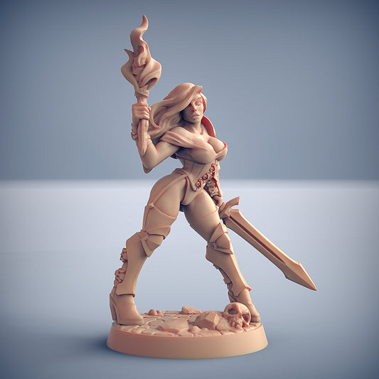 Elena the Fighter's Guild Beauty [Pin Up] with scenic base