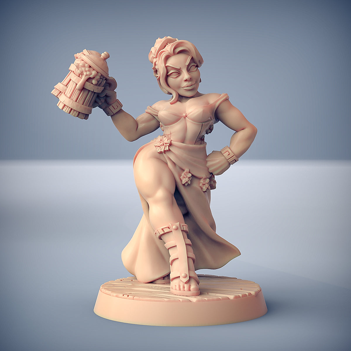 Fraia the Dwarven Beauty with scenic base
