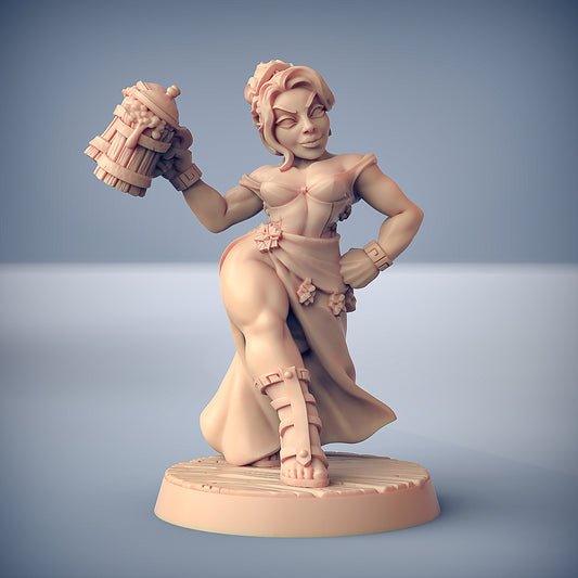 Fraia the Dwarven Beauty with scenic base