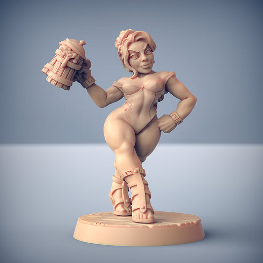 Fraia the Dwarven Beauty [Pin Up] with scenic base
