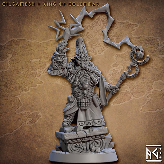 Gilgamesh, King of Golemmar with scenic base