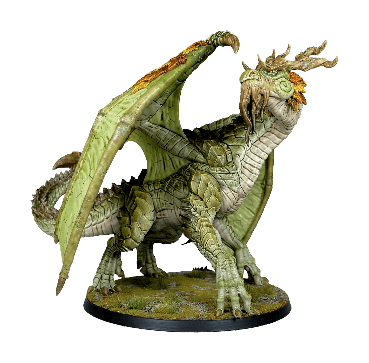 Feythornaax the Elder Forest Dragon with scenic base