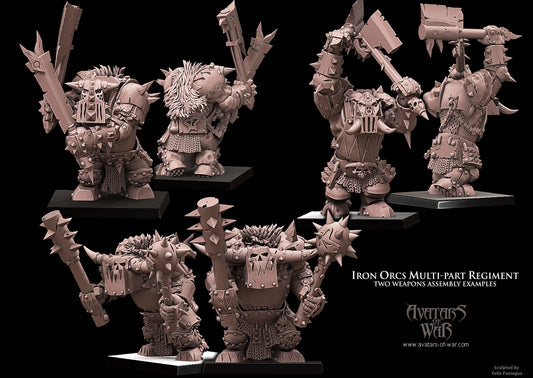 Two Weapon Black Orc Multi-Part Regiment