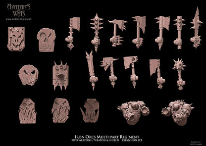 Two Weapon Black Orc Multi-Part Regiment