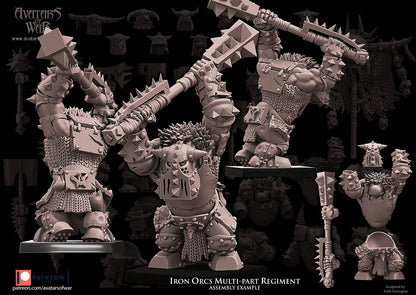 Two Weapon Black Orc Multi-Part Regiment