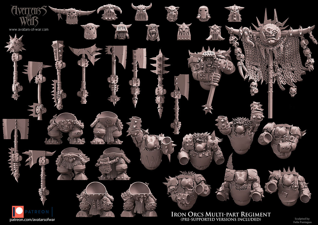 Great Weapon Black Orc Multi-Part Regiment