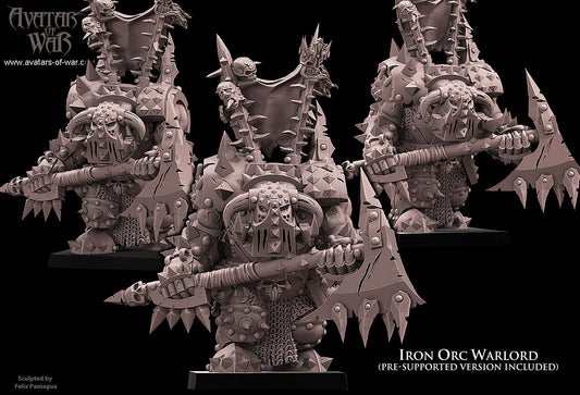 Black Orc Warlord with Great Axe