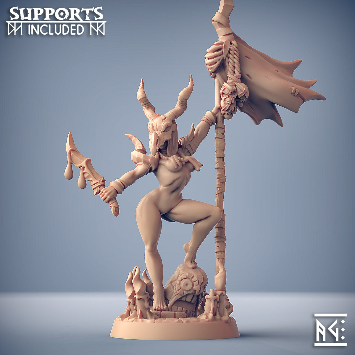 Ishtarra the Plague Queen [Pin Up] with scenic base