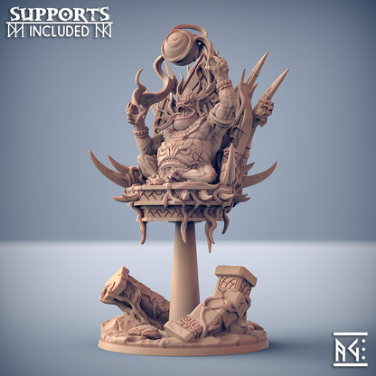 King Sgrakkor III with scenic base