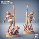 Lara the Dancer and Scourgy with scenic base