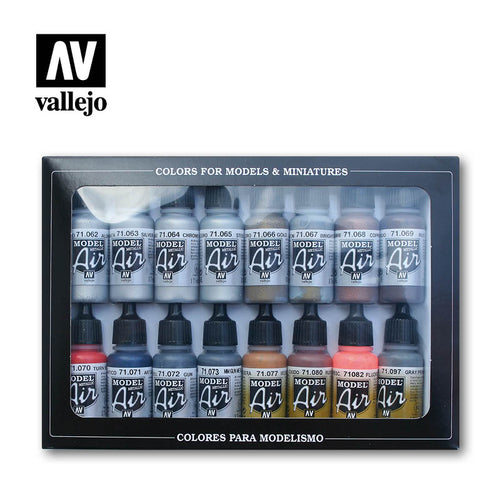 Vallejo Model Air Metallic Colours Set