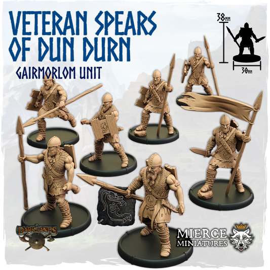 Veteran Spears of Dun Durn, Gairmorlom Unit (7x warriors w cmd)