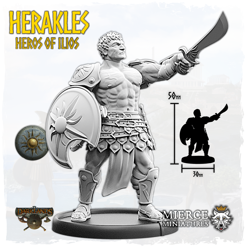 Herakles, Heros of Ilios on Foot