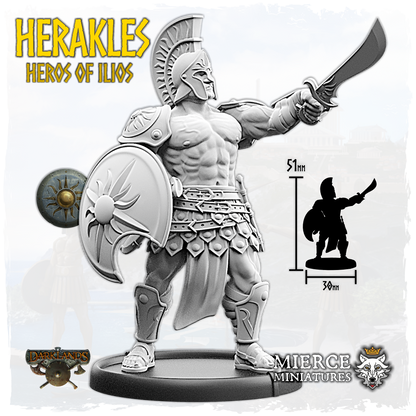 Herakles, Heros of Ilios on Foot