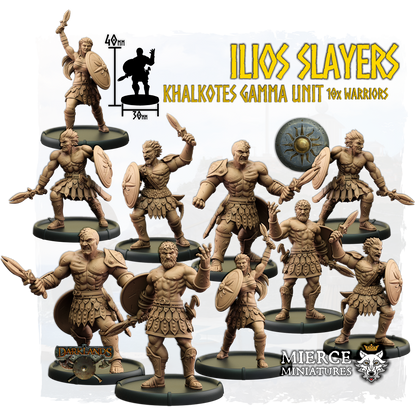 Ilios Slayers, Khalkotes Gamma of Ilios Unit (10x warriors)