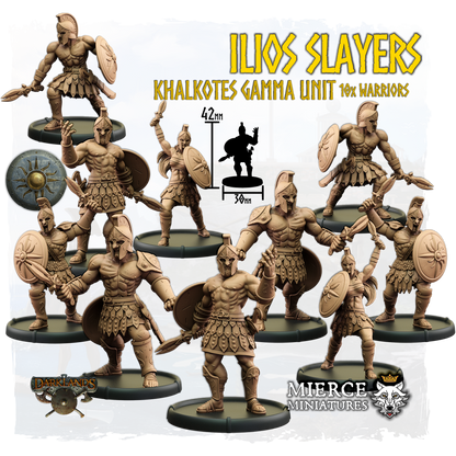Ilios Slayers, Khalkotes Gamma of Ilios Unit (10x warriors)