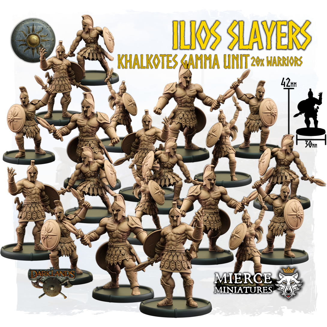 Ilios Slayers, Khalkotes Gamma of Ilios Unit (20x warriors)