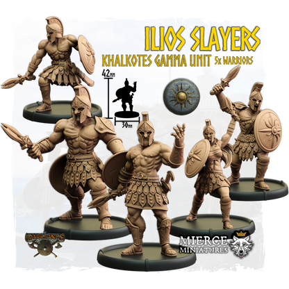 Ilios Slayers, Khalkotes Gamma of Ilios Unit (5x warriors)
