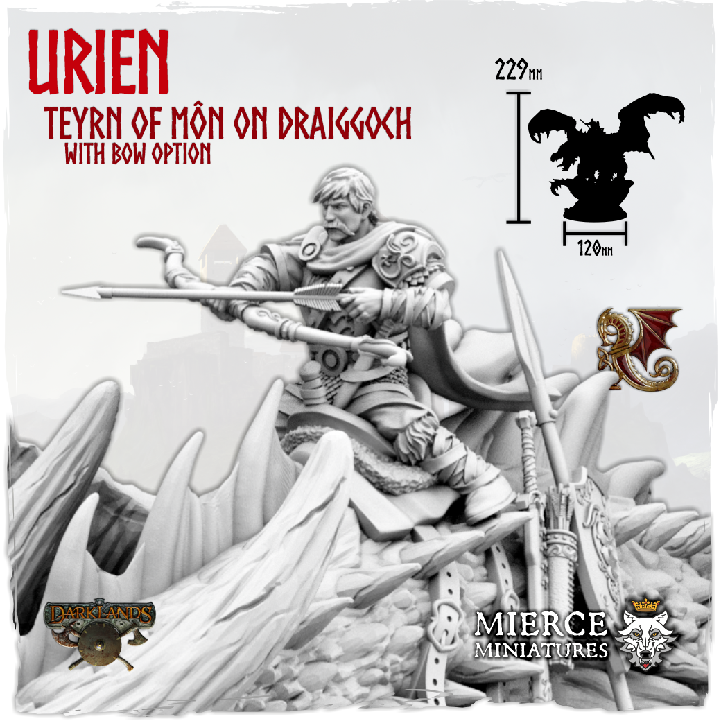 Draiggyn Urien, Teyrn of Môn on Draiggoch with bow option
