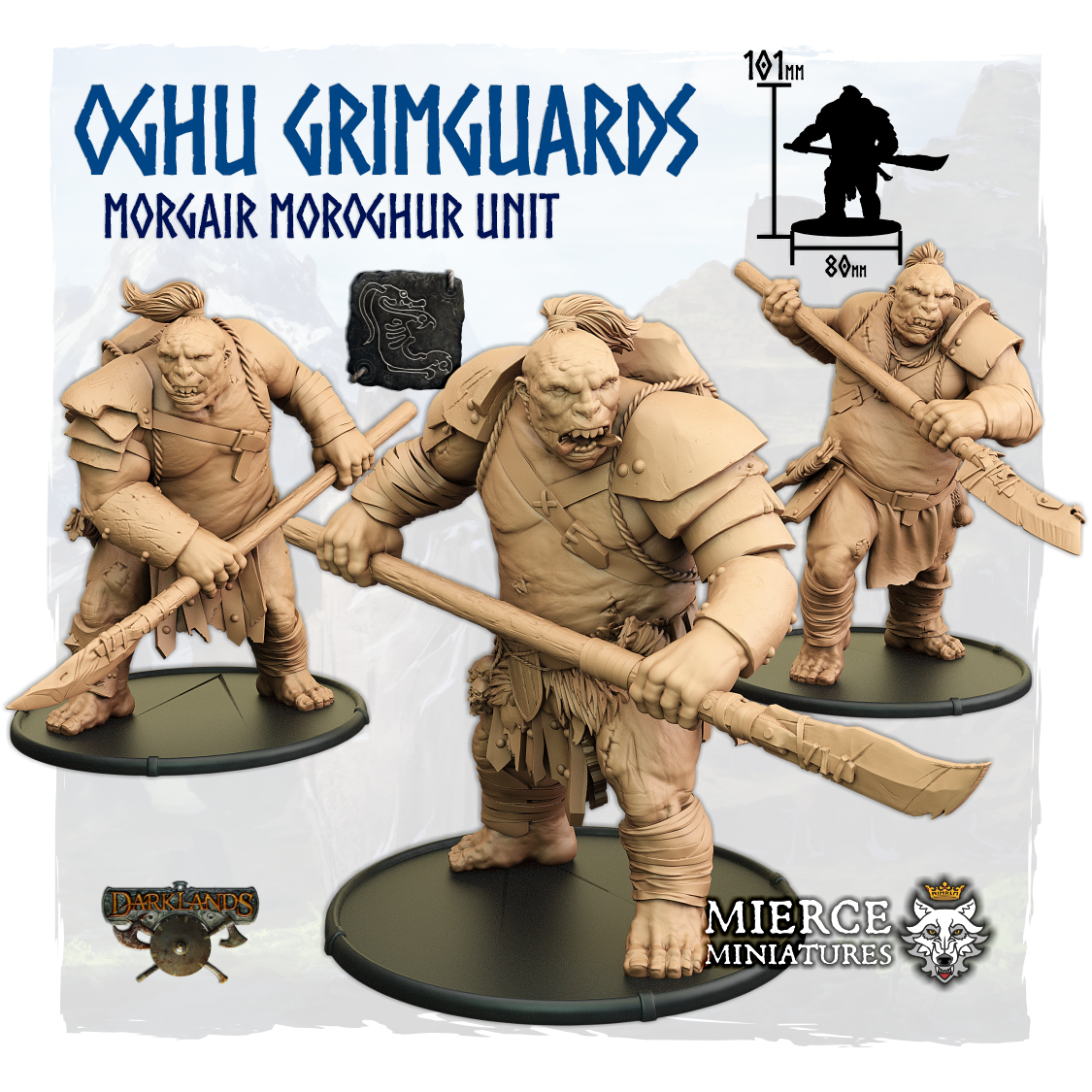 Oghu Grimguards, Morgair Moroghur Unit (3x warriors)