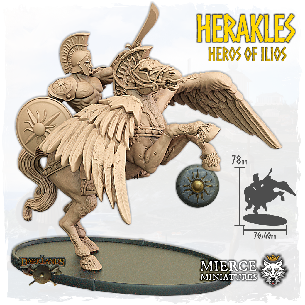 Herakles, Heros of Ilios on Pegakolossos