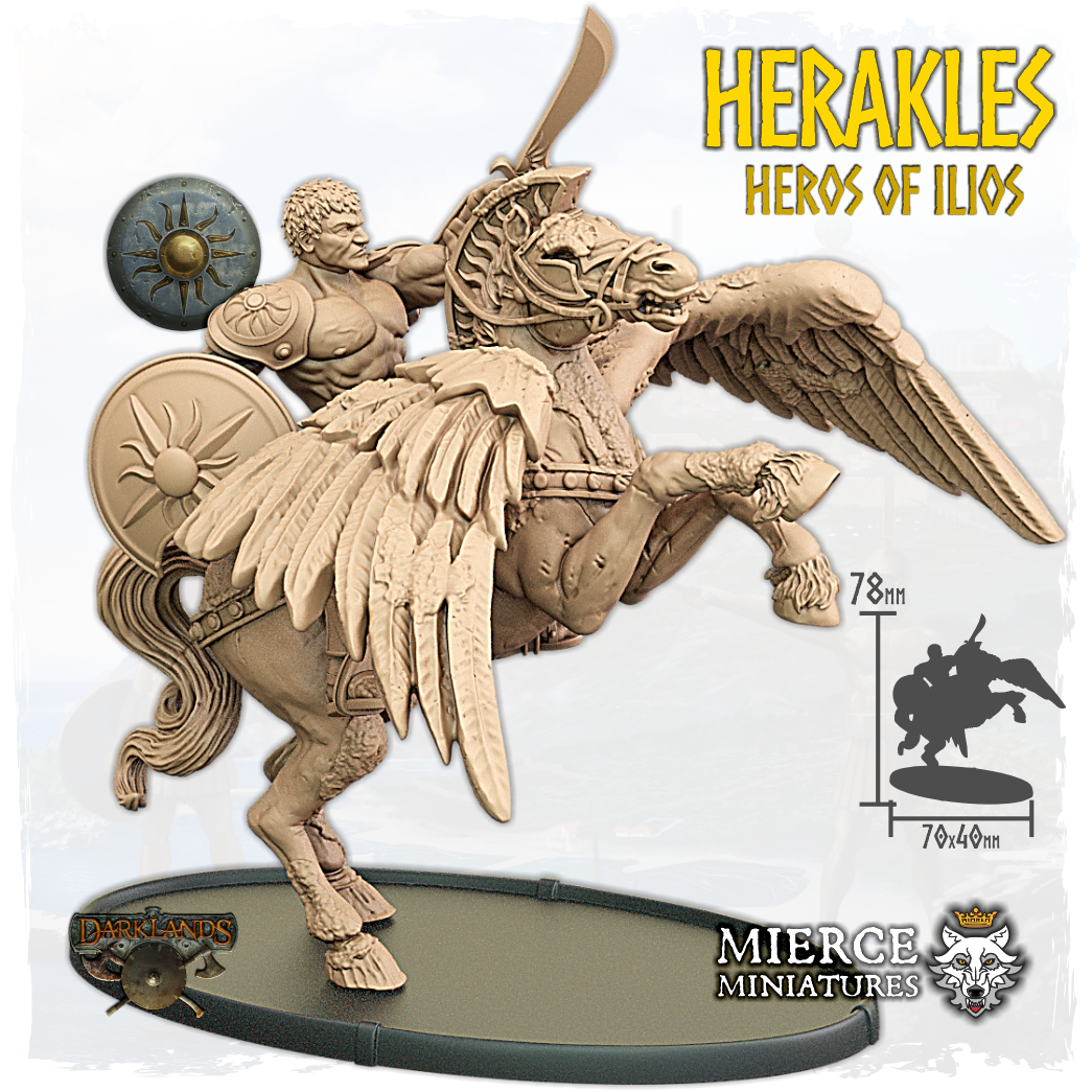 Herakles, Heros of Ilios on Pegakolossos