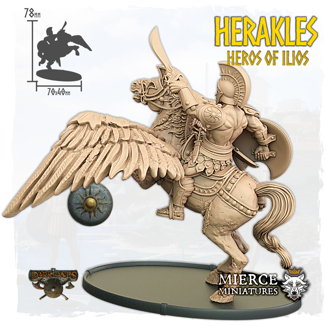 Herakles, Heros of Ilios on Pegakolossos