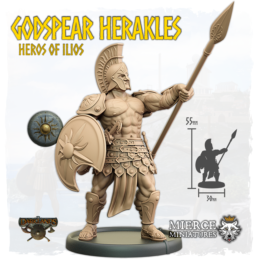 Godspear Herakles, Heros of Ilios on Foot