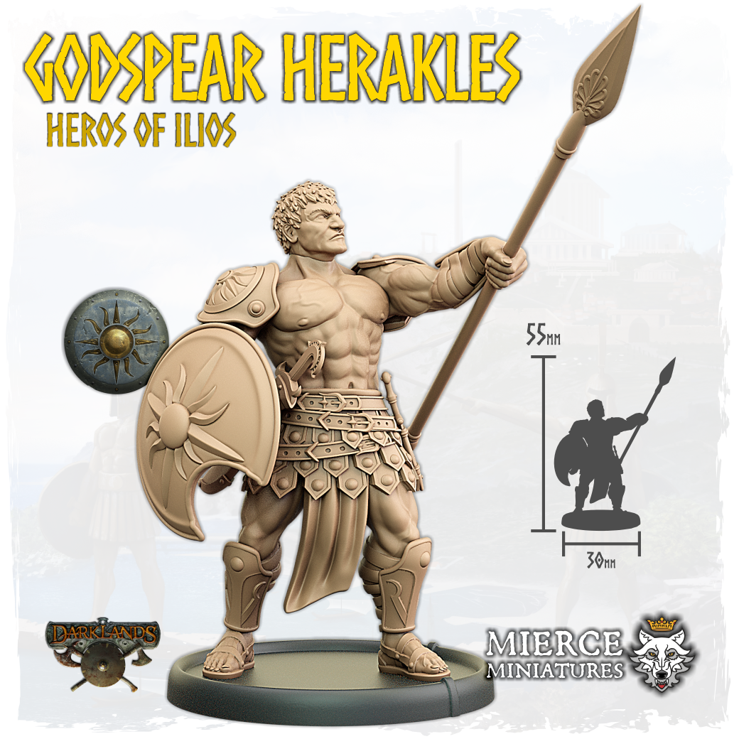 Godspear Herakles, Heros of Ilios on Foot